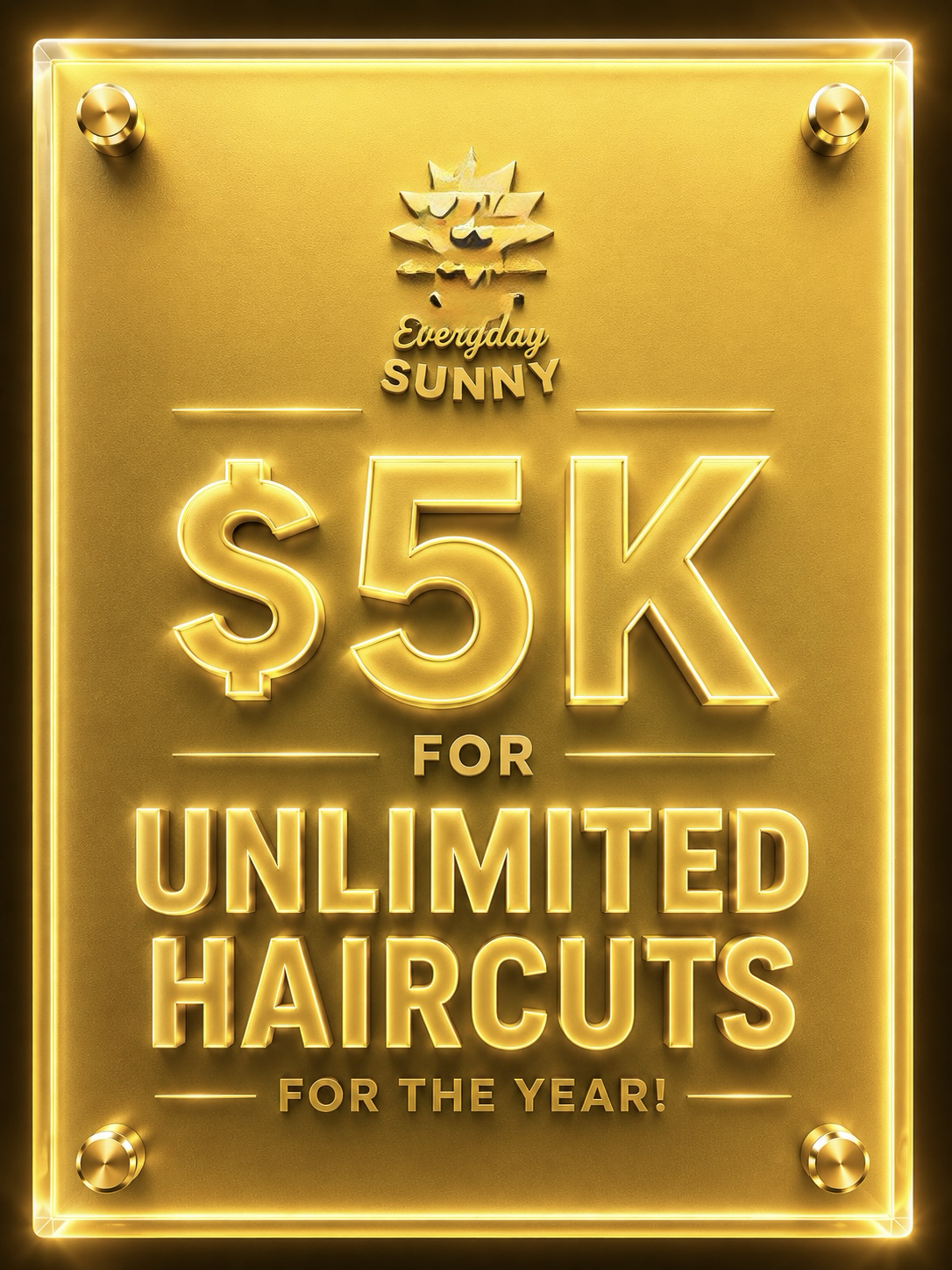 $5K for unlimited haircuts for the year